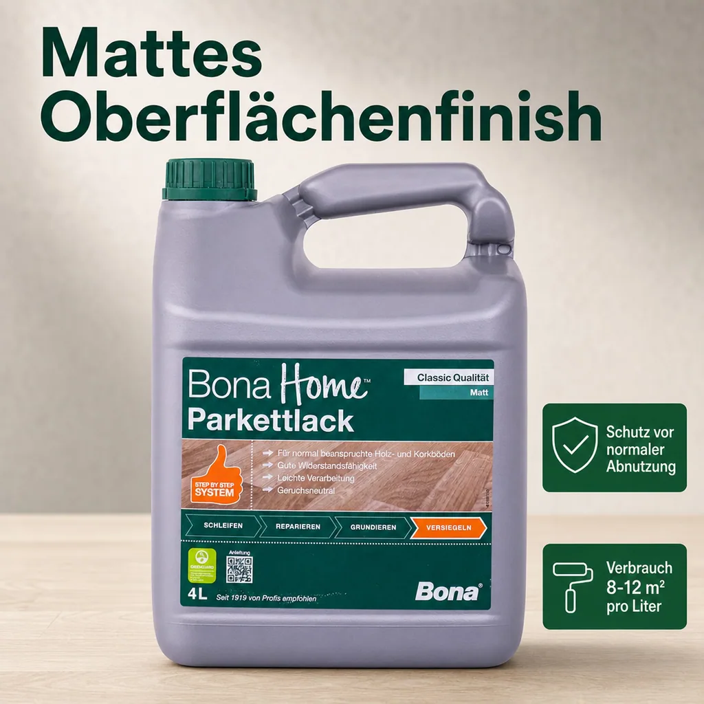 BONA Home Parkettlack Classic 4 Liter matt