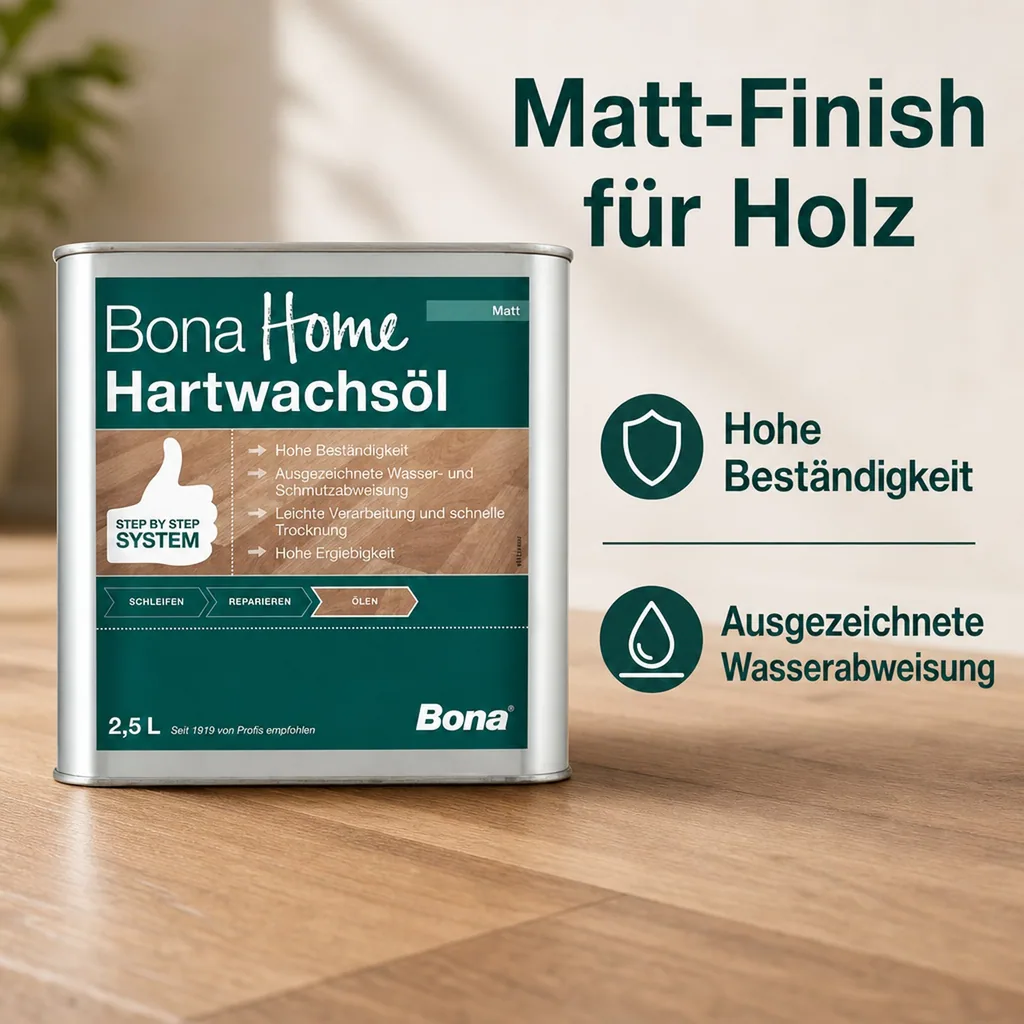BONA Home Hartwachsöl 2,5 Liter matt