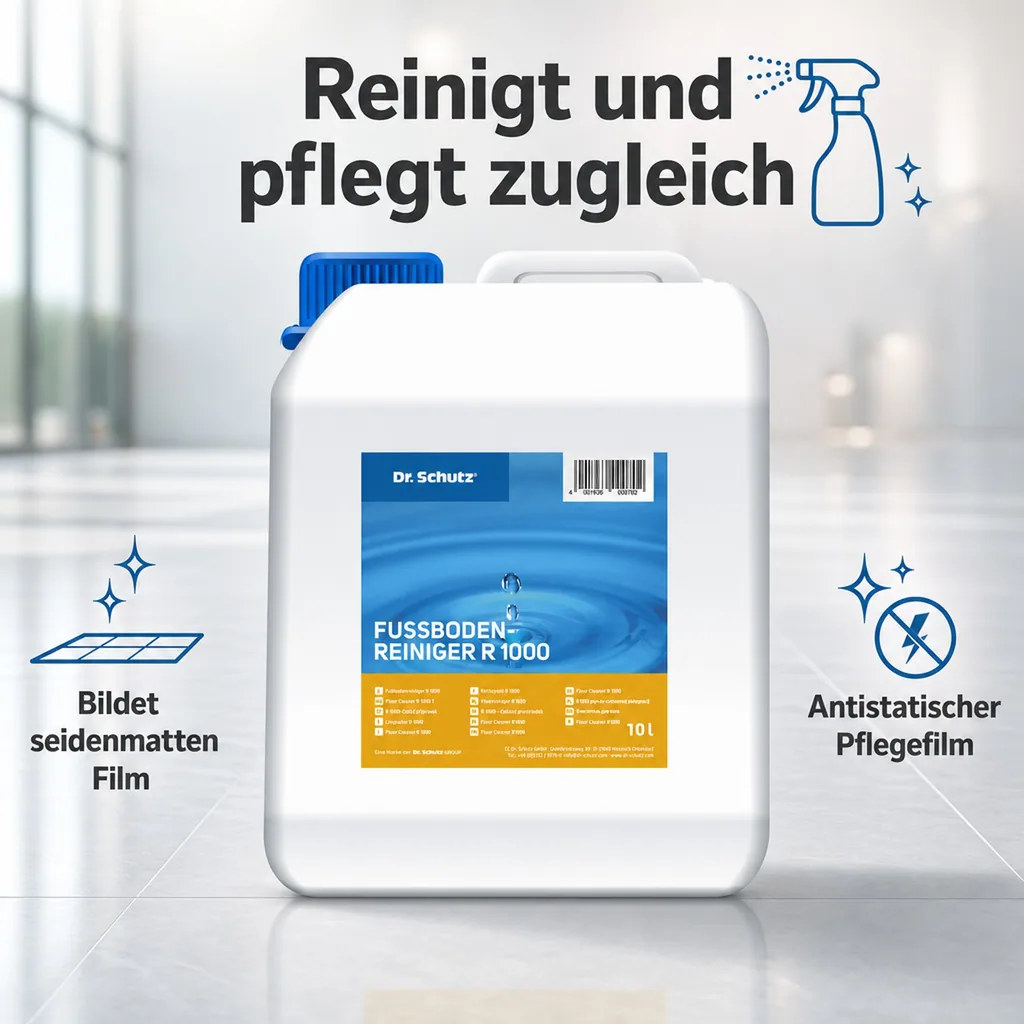 DR. SCHUTZ Fußbodenreiniger R 1000 10 Liter Wischpflege für 10000 m² A