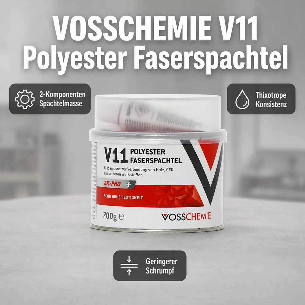 VOSSCHEMIE V11 Polyester Faserspachtel 2K Pro 700 g