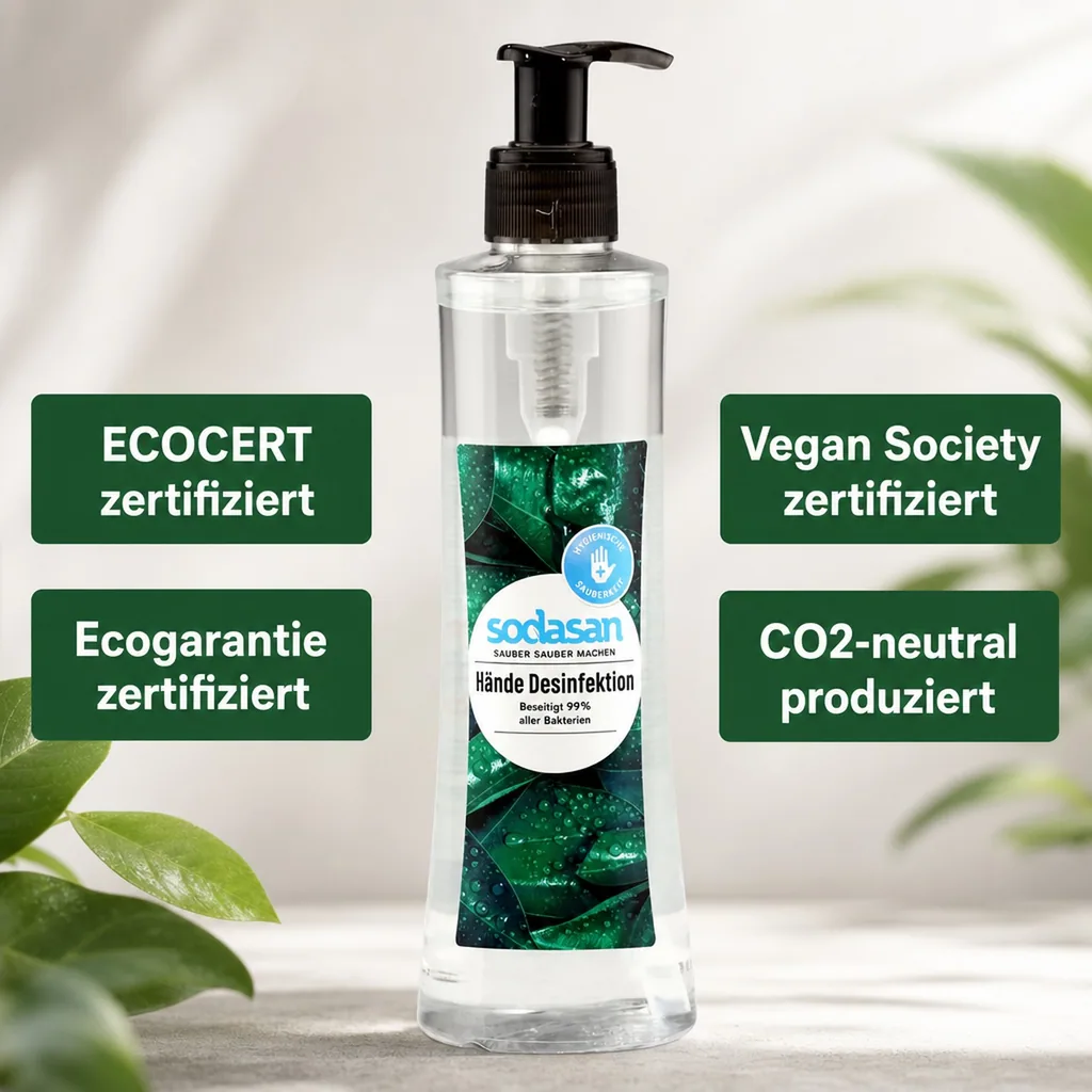 SODASAN Händedesinfektion 250 ml PET Flasche