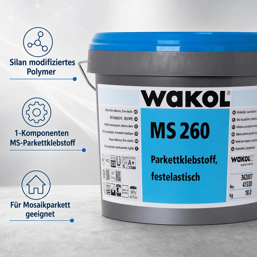 WAKOL MS 260 Parkettklebstoff festelastisch 18kg