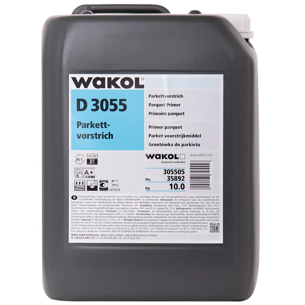 WAKOL D 3055 Parkettvorstrich in verschiedenen Größengebinden