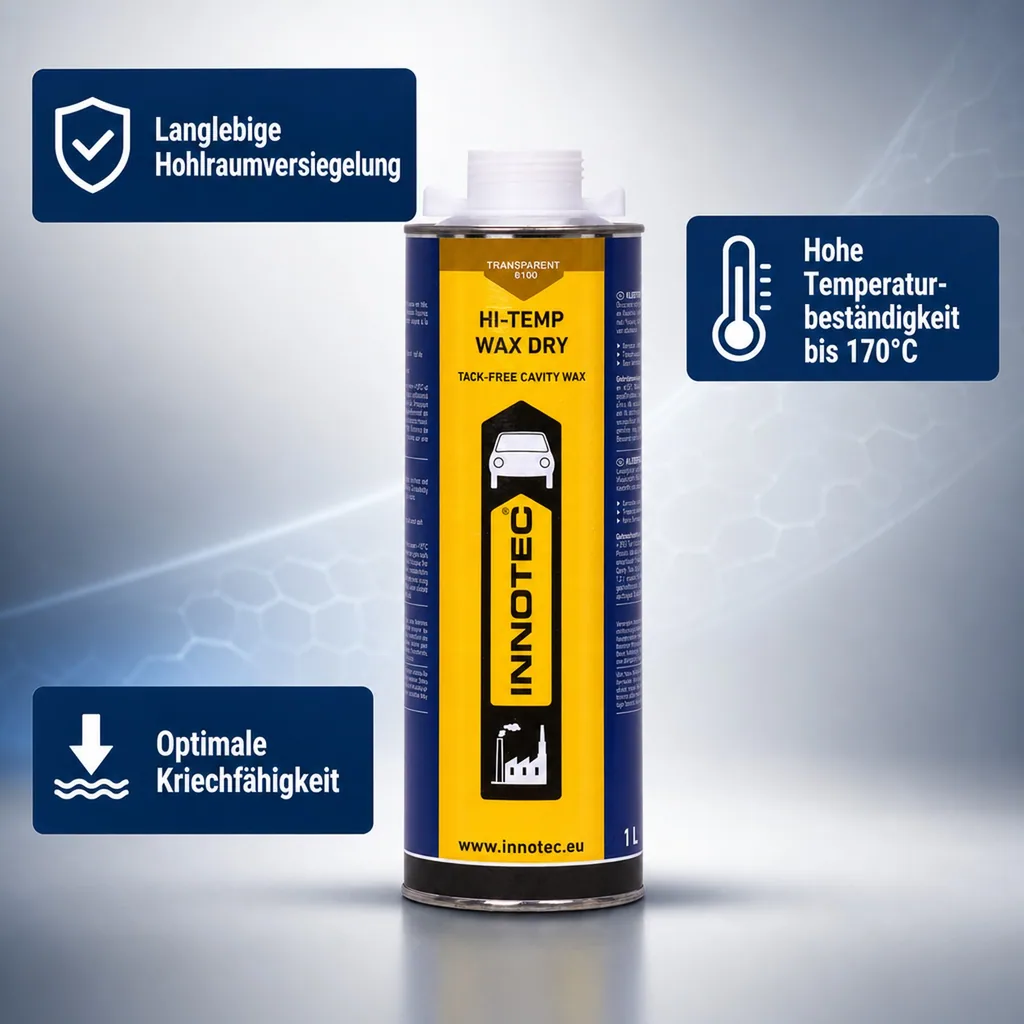 INNOTEC Hi Temp Wax DRY 1 Liter transparent Unterbodenschutz