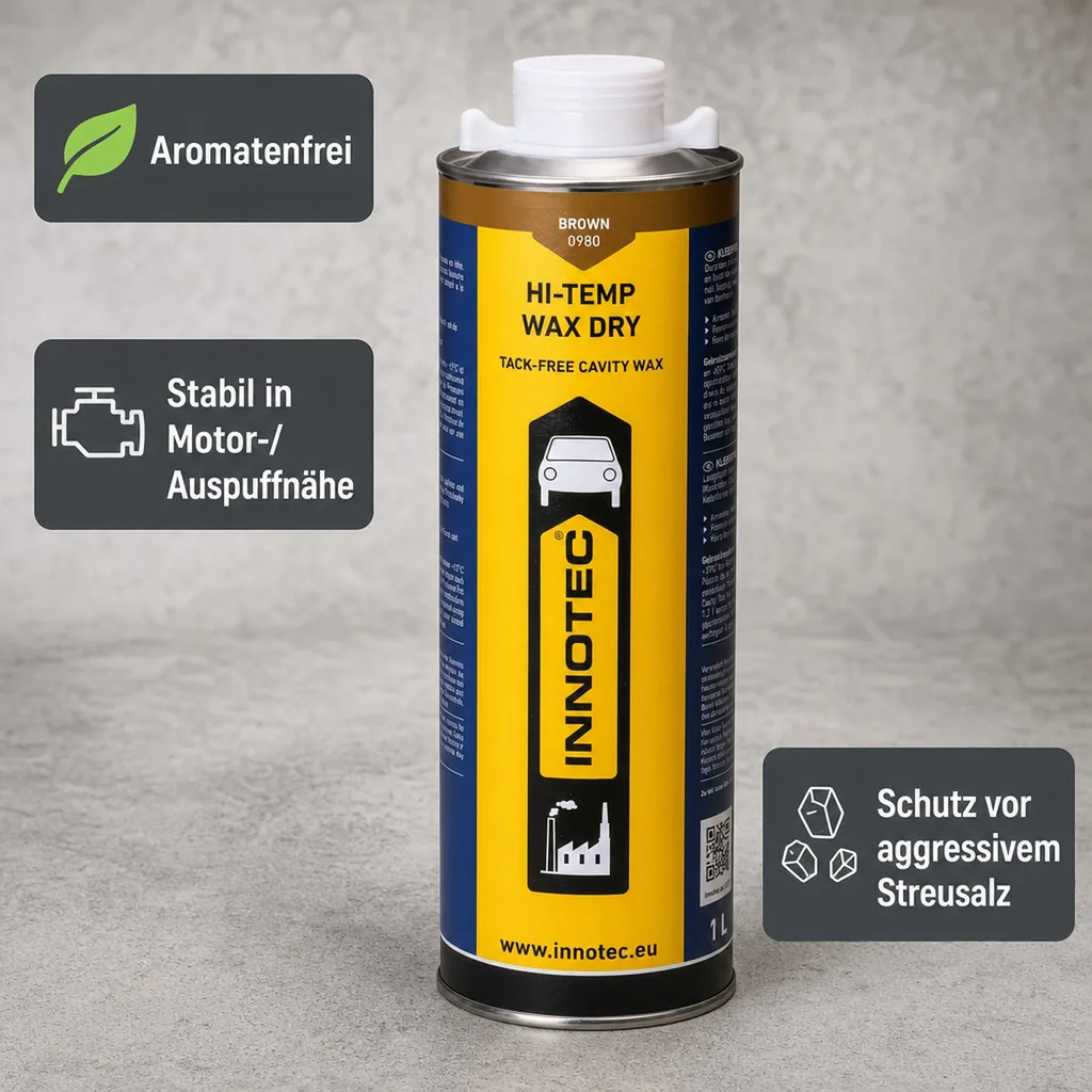 INNOTEC Hi Temp Wax DRY 1 Liter braun Unterbodenschutz