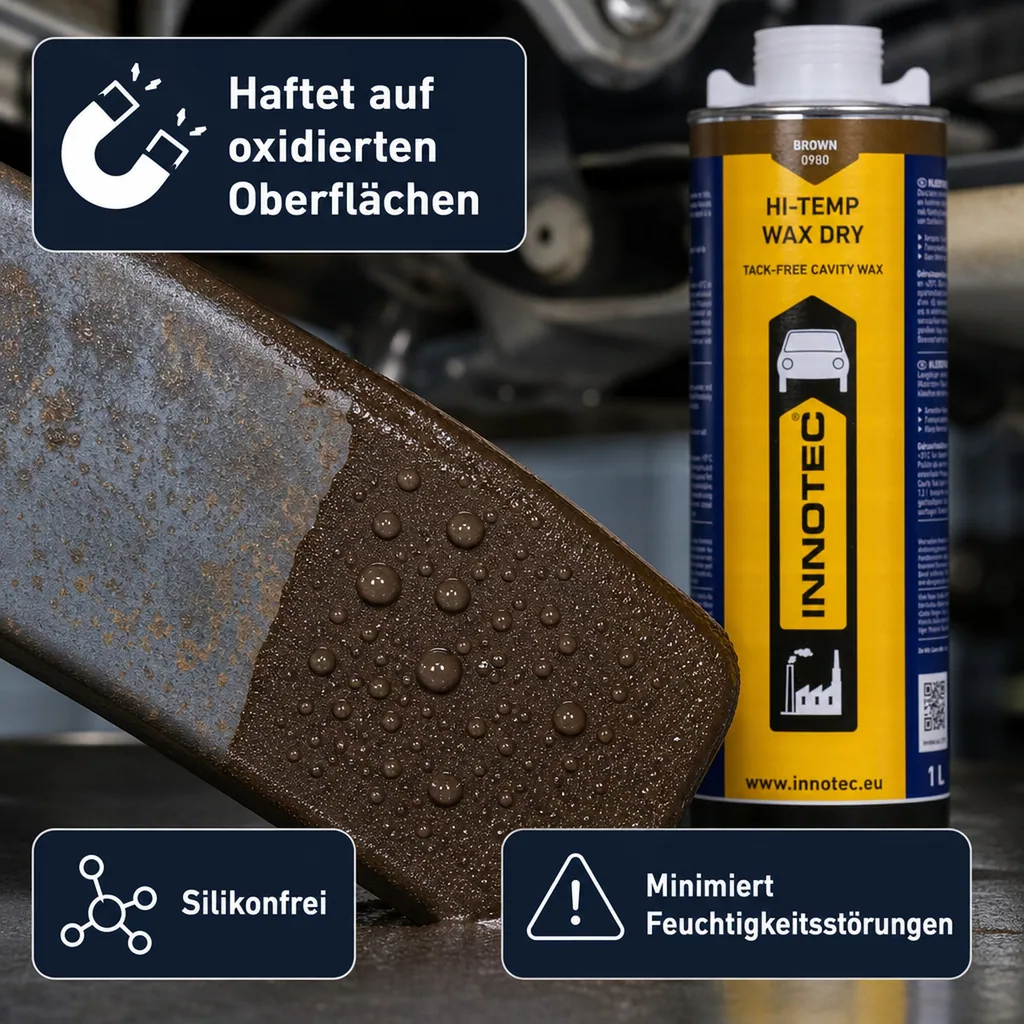INNOTEC Hi Temp Wax DRY 1 Liter braun Unterbodenschutz