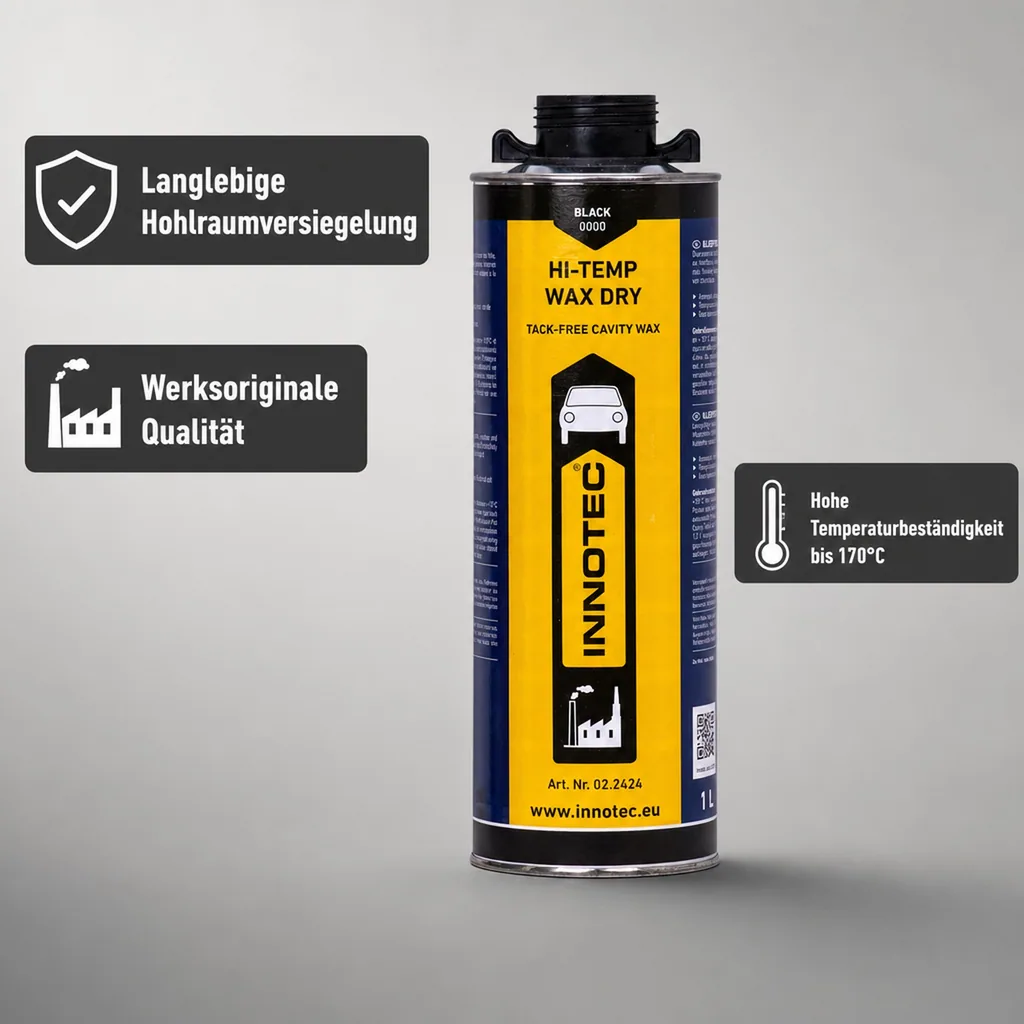 INNOTEC Hi Temp Wax DRY 1 Liter schwarz Unterbodenschutz