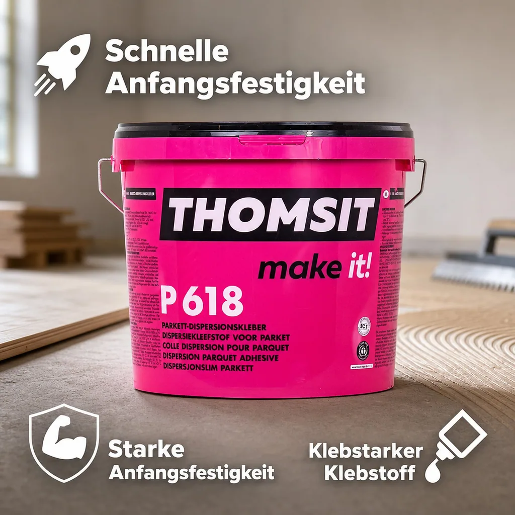 THOMSIT P 618 Parkett-Dispersionskleber (hell) 15 kg