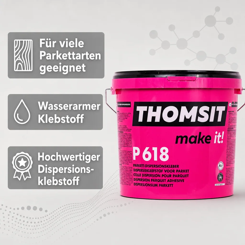 THOMSIT P 618 Parkett-Dispersionskleber (hell) 15 kg