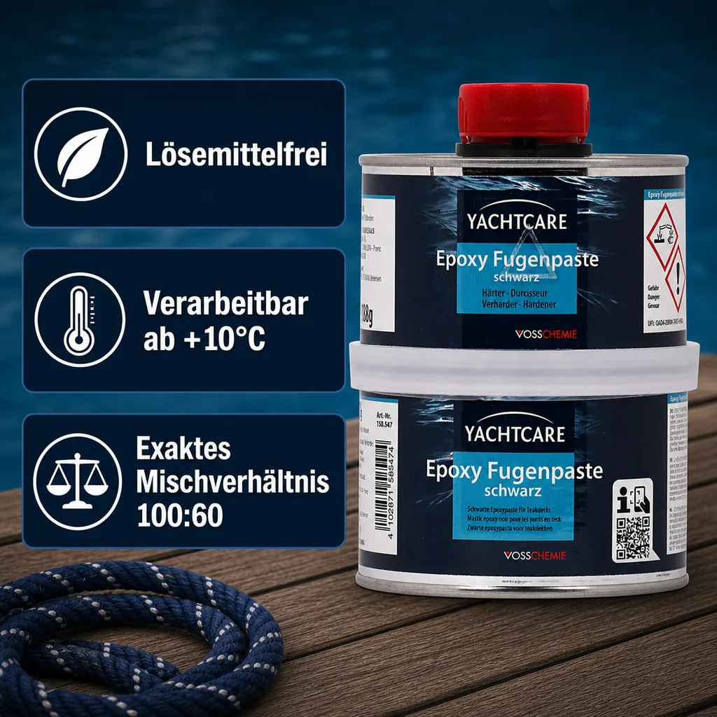 YACHTCARE EP Fugenpaste schwarz A+B 500 A