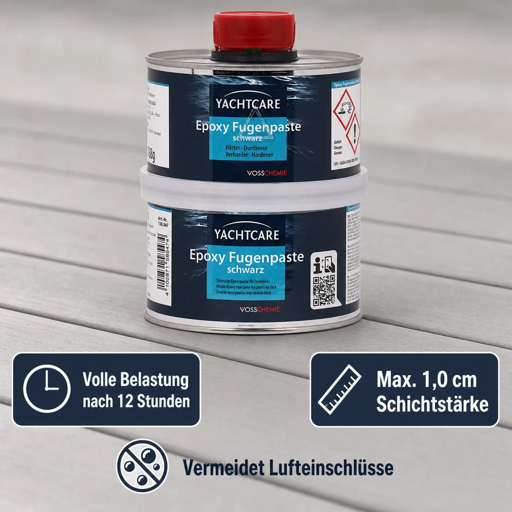YACHTCARE EP Fugenpaste schwarz A+B 500 A