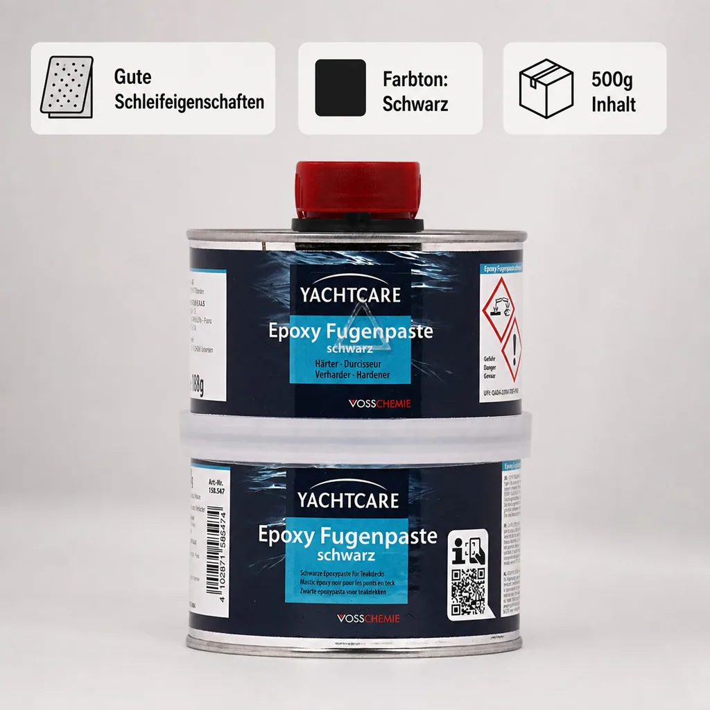 YACHTCARE EP Fugenpaste schwarz A+B 500 A