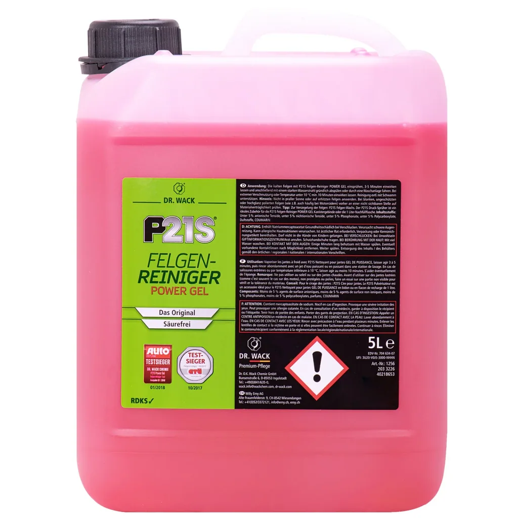 DR. WACK KFZ P21S Felgen-Reiniger POWER GEL in verschiedenen Größengebinden