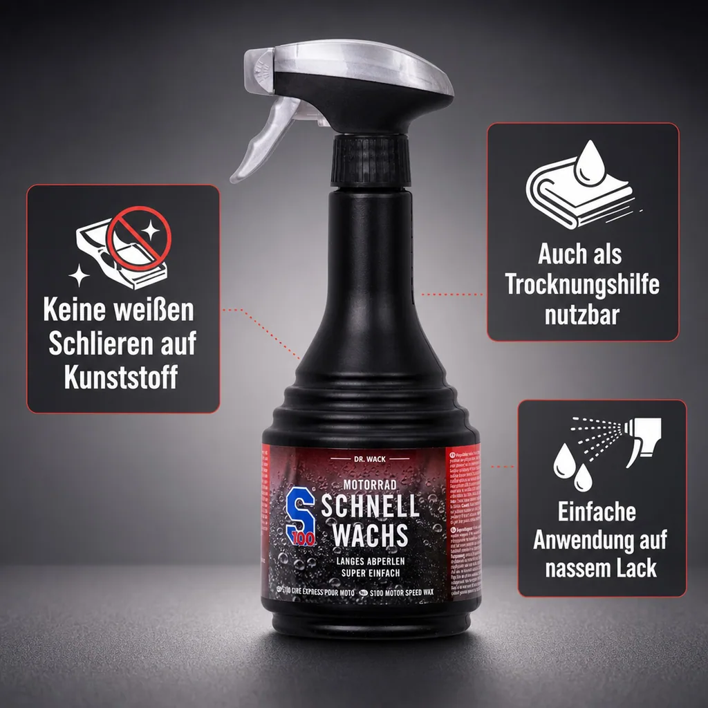 DR. WACK S100 Motorrad-Schnellwachs 500 ml