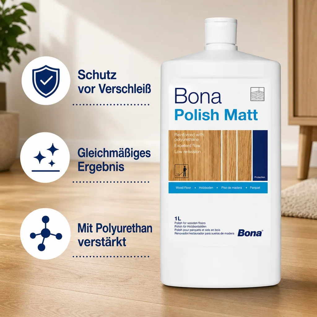BONA Parkett Polish in verschiedenen Ausführungen