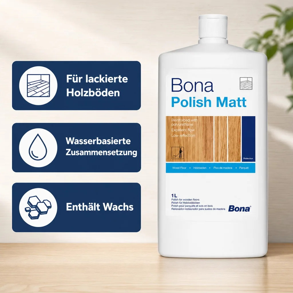 BONA Parkett Polish in verschiedenen Ausführungen