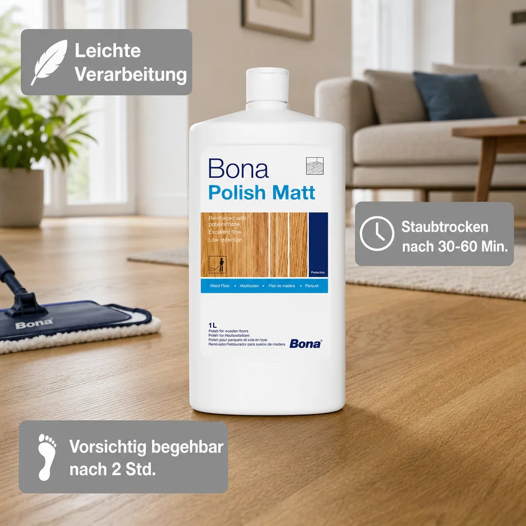 BONA Parkett Polish in verschiedenen Ausführungen