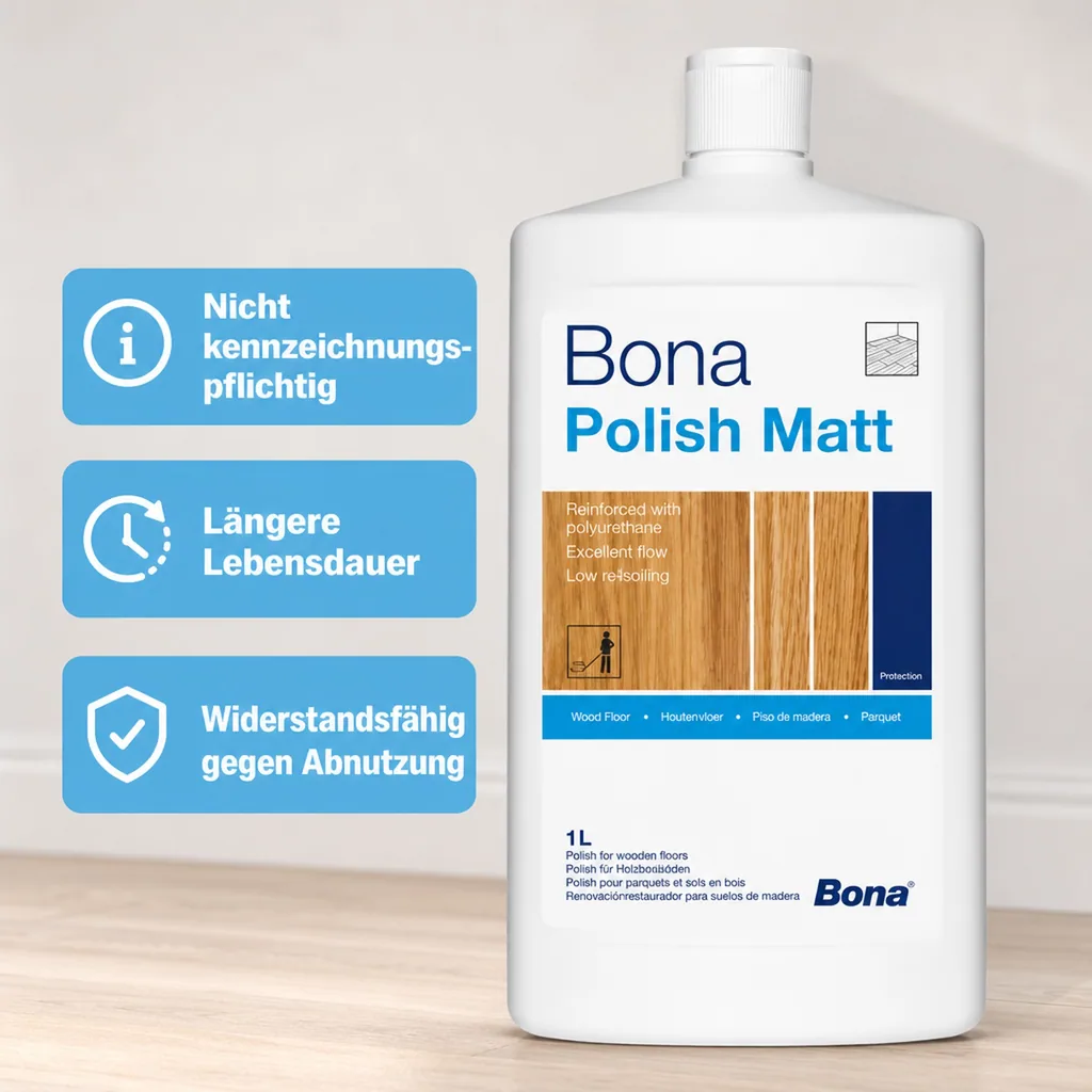 BONA Parkett Polish in verschiedenen Ausführungen