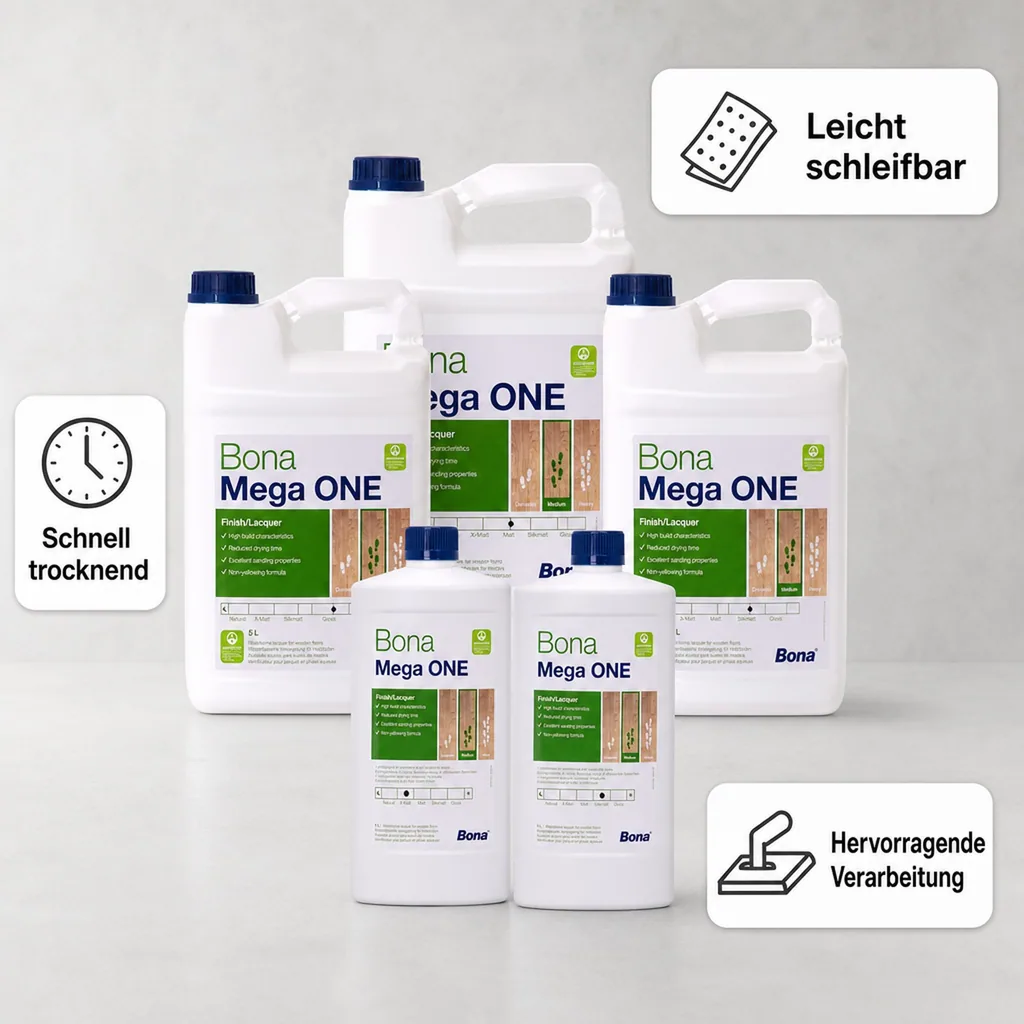 BONA MEGA One in verschiedenen Größengebinden