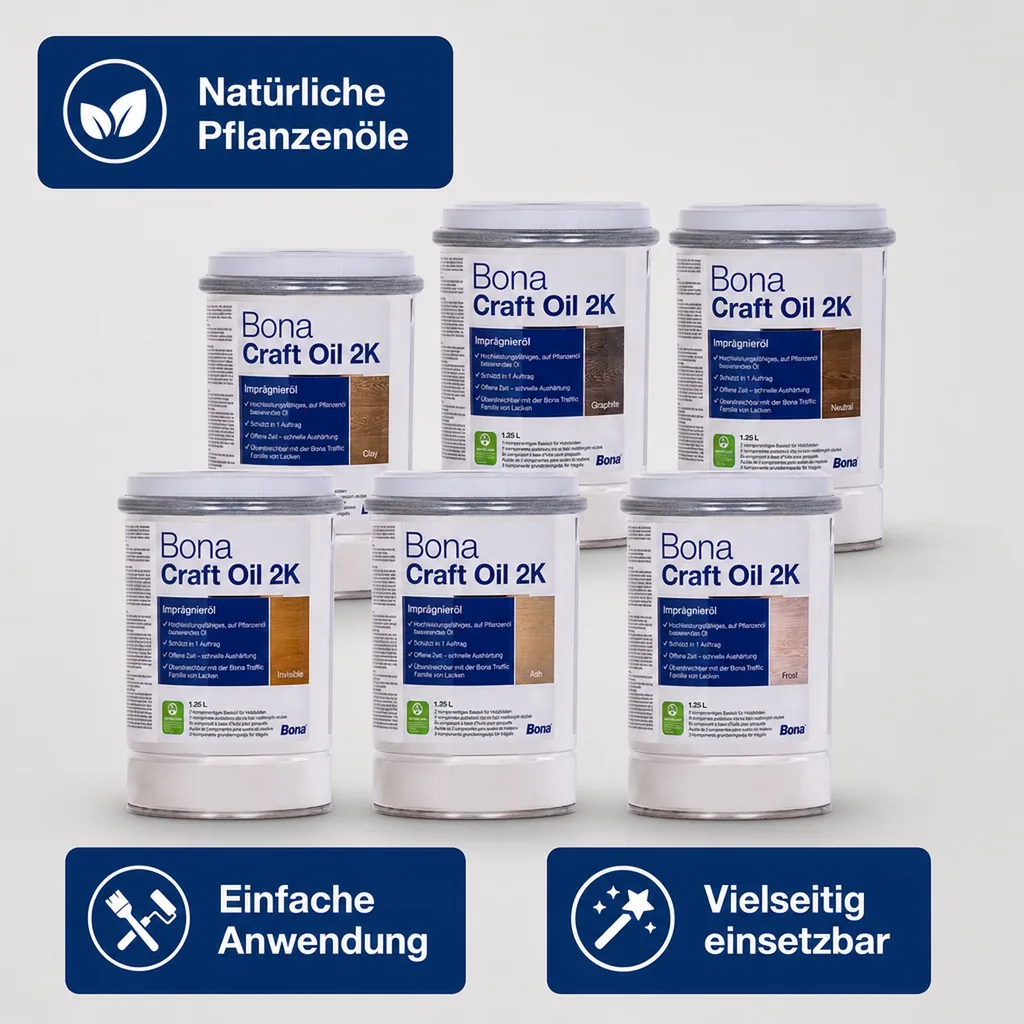 BONA Craft Oil 2K in verschiedenen Ausführungen