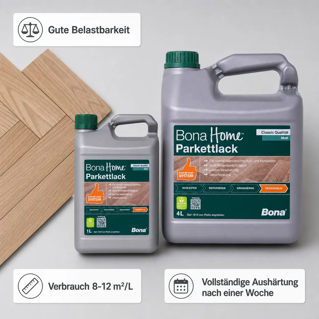 BONA Home Parkettlack Classic verschiedenen größengebinden
