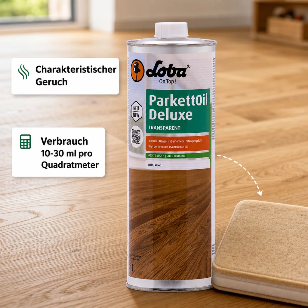 LOBA ParkettOil Deluxe 1 Liter Intensivpflegeöl transparent
