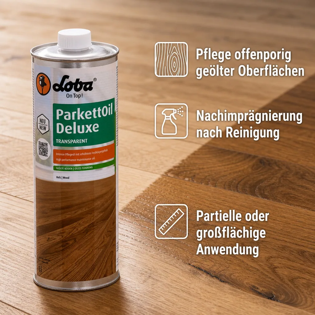 LOBA ParkettOil Deluxe 1 Liter Intensivpflegeöl transparent