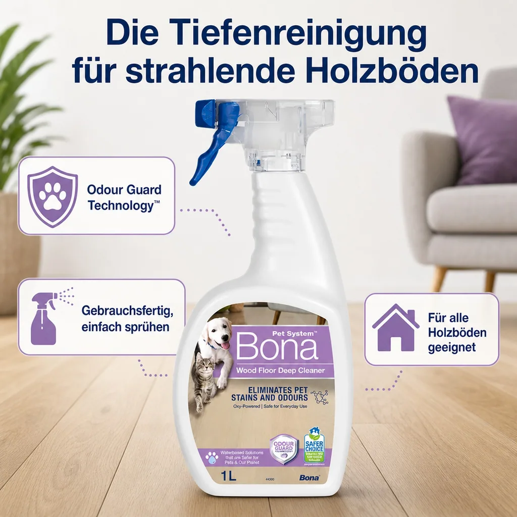 Bona Pet System Sprühreiniger für Holzböden