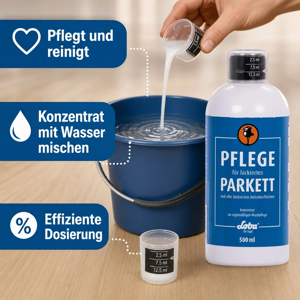 Loba Home Pflege für lackiertes Parkett 500 ml