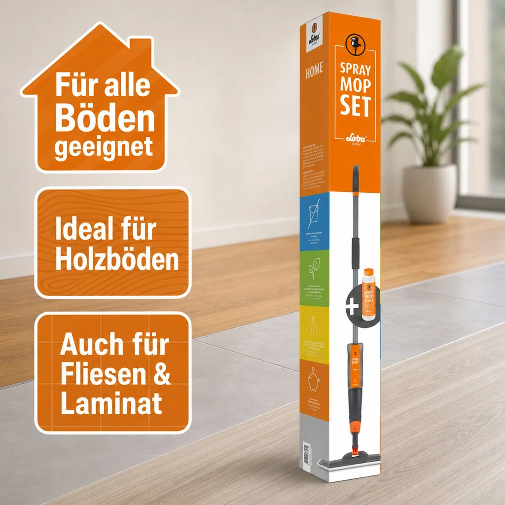 Loba Spray Mop Set,  Sprühwischer  für  alle Fussböden