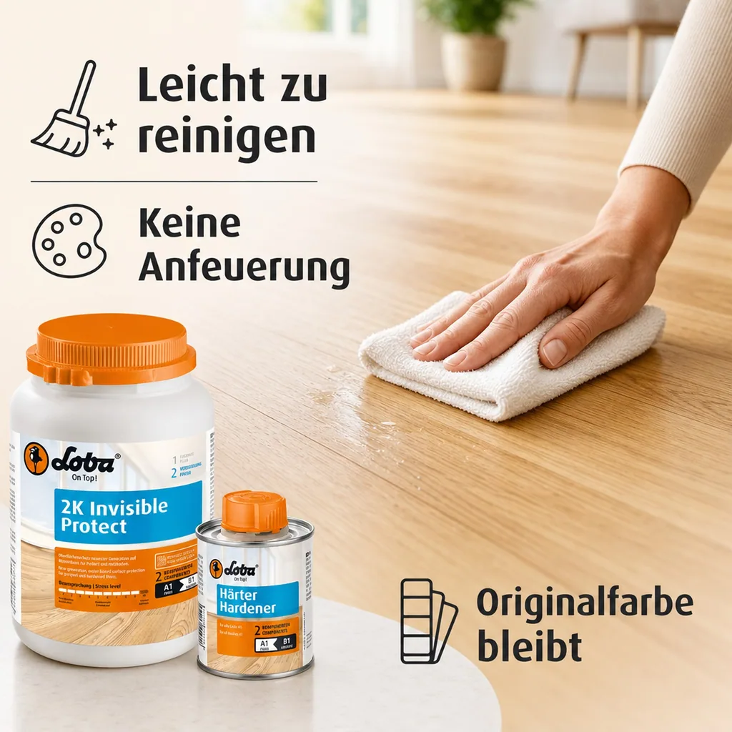 LOBA 2K InvisibleProtect A.T. Parkettlack 1 kg