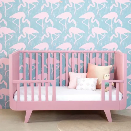 Laurette Babybett 70 x 140 cm Joli Mome, Farbe: grau grün