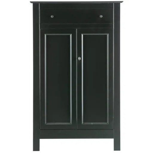 Woood Kleiderschrank Eva schwarz