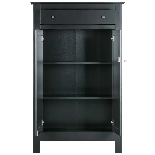 Woood Kleiderschrank Eva schwarz