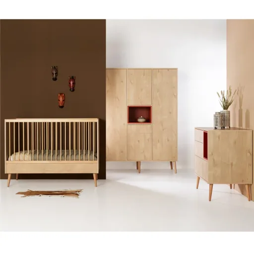 Quax Cocoon Kiste für Kleiderschrank Cocoon, Farbe Kiste: Eiche Nachbildung