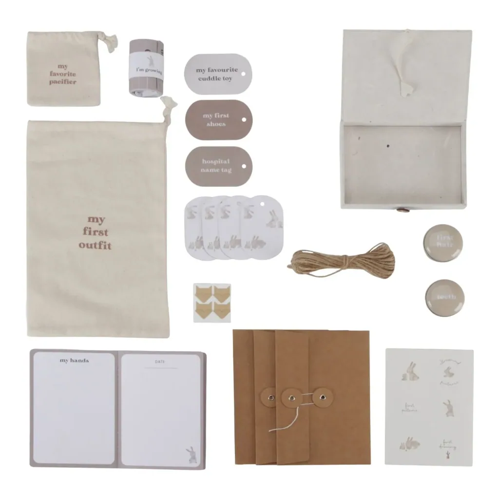 Little Dutch Erinnerungsbox, Memory Box für Erinnerungen Baby Bunny FSC