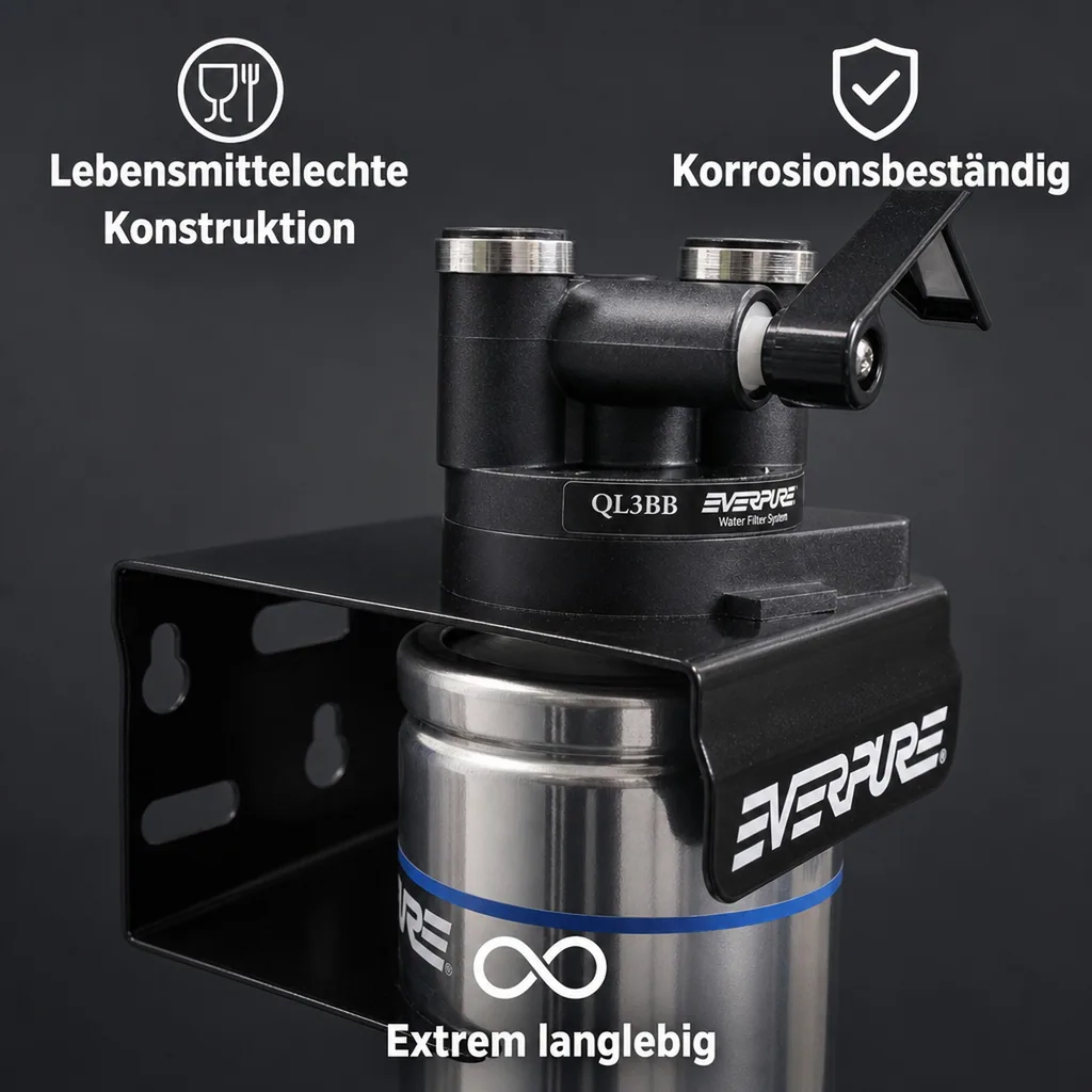 Filterkopf - QL3B, für die Gemeinschaftsverpflegung, Korrodiert nicht