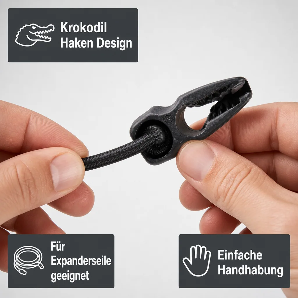 6 mm Krokodil Haken für Expanderseil