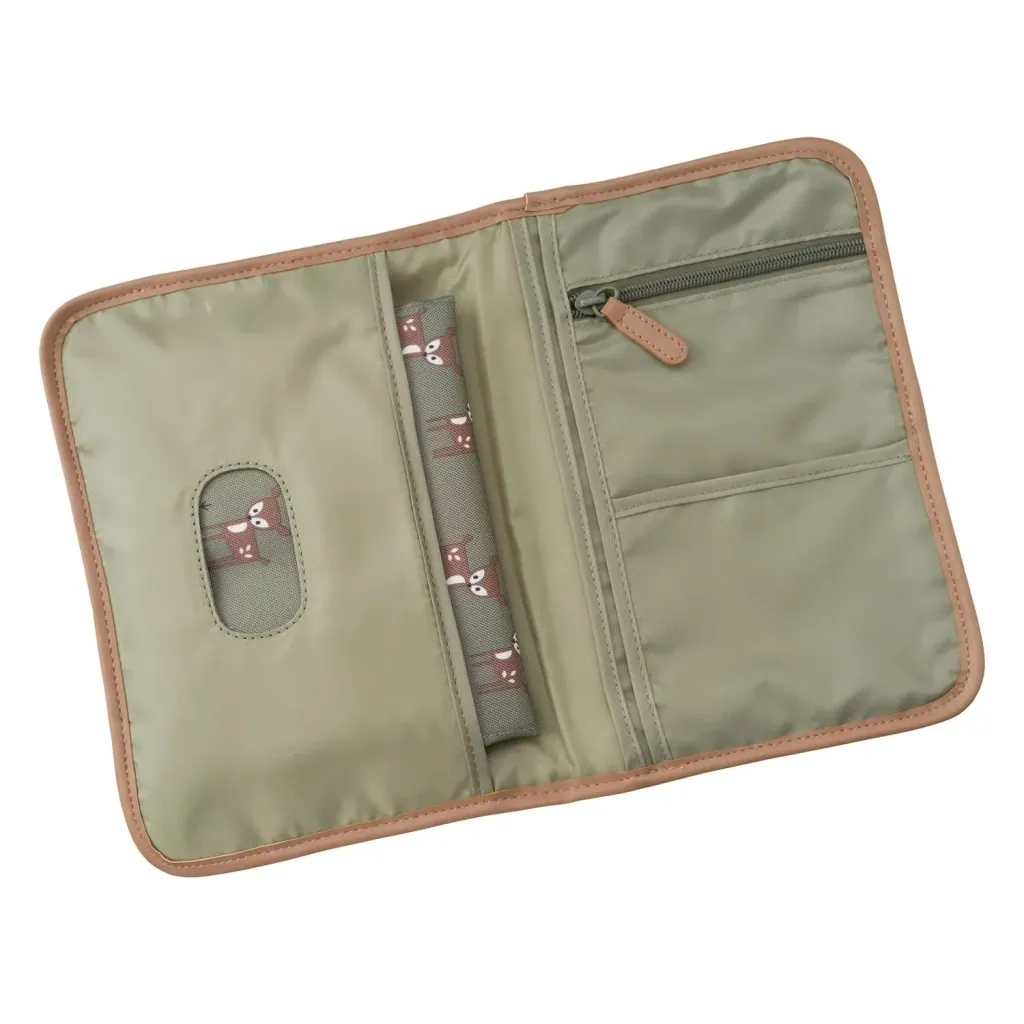 Fresk Wickeltasche unterwegs, 25x17x3 cm, Farbe: Hirsch oliv