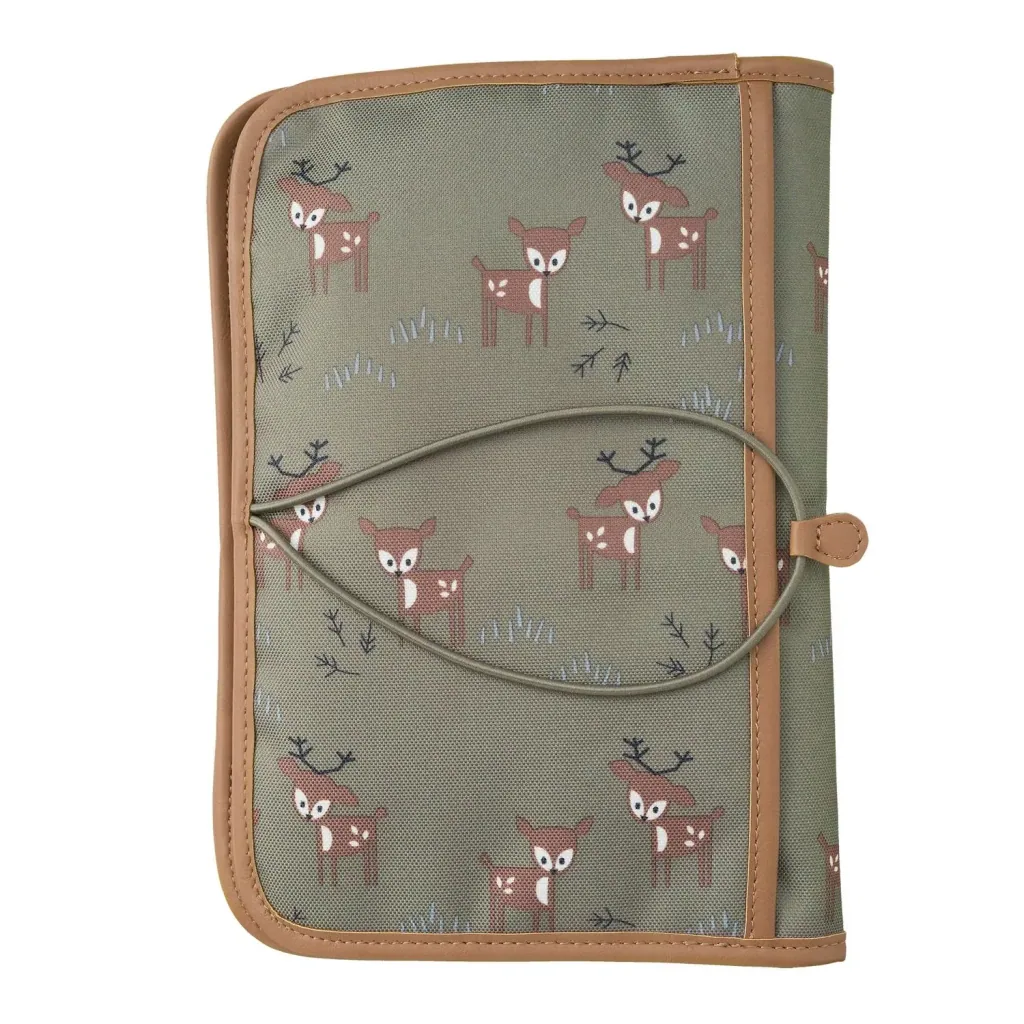 Fresk Wickeltasche unterwegs, 25x17x3 cm, Farbe: Hirsch oliv