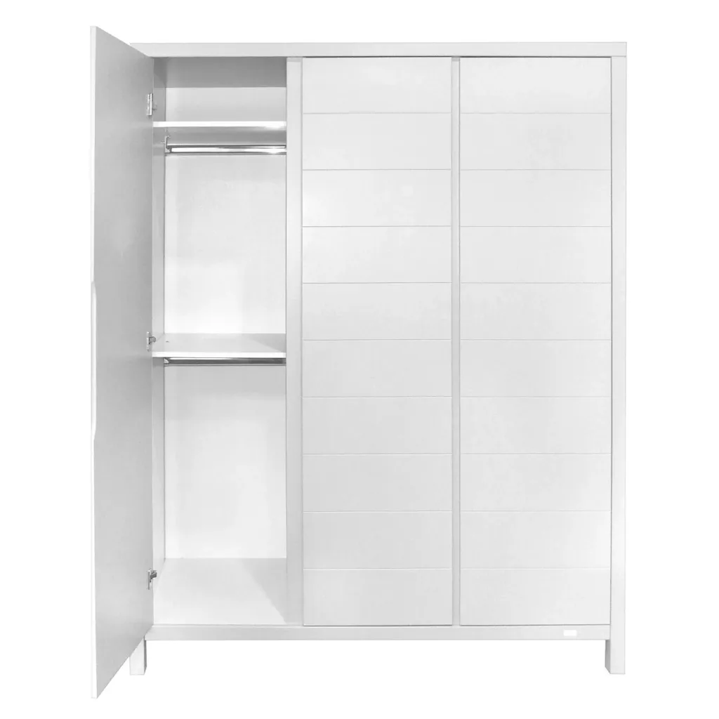 Quax Kleiderschrank - Stripes, 3 Türen Weiß