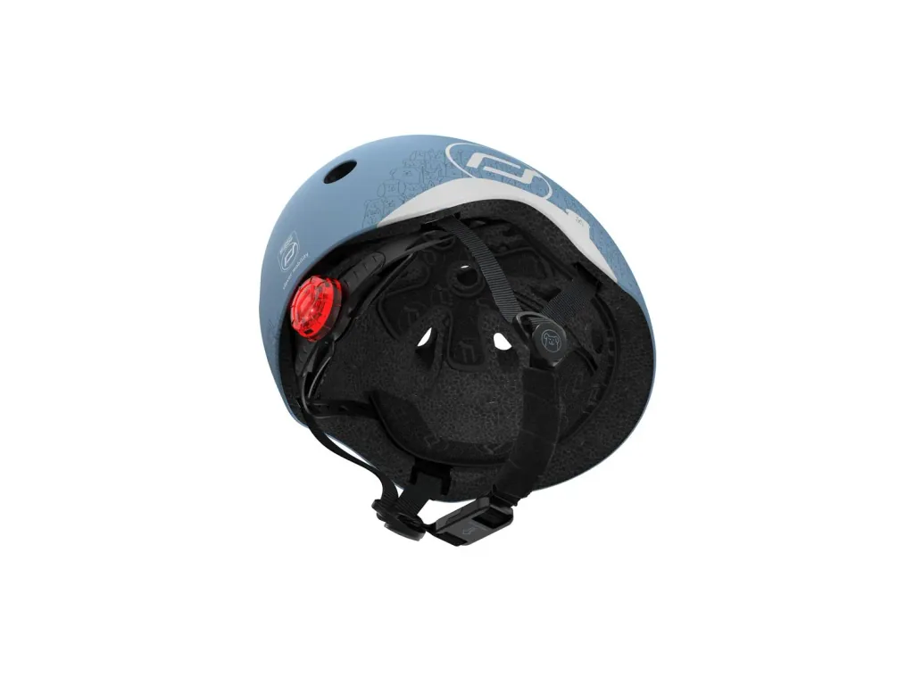 Scoot & Ride Reflective Helm, Roller Helm XXS-S, Farbe: Steel