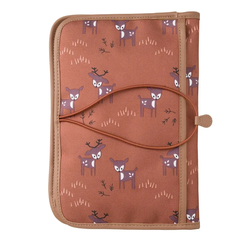 Fresk Wickeltasche unterwegs, 25x17x3 cm, Farbe: Hirsch bernsteinbraun