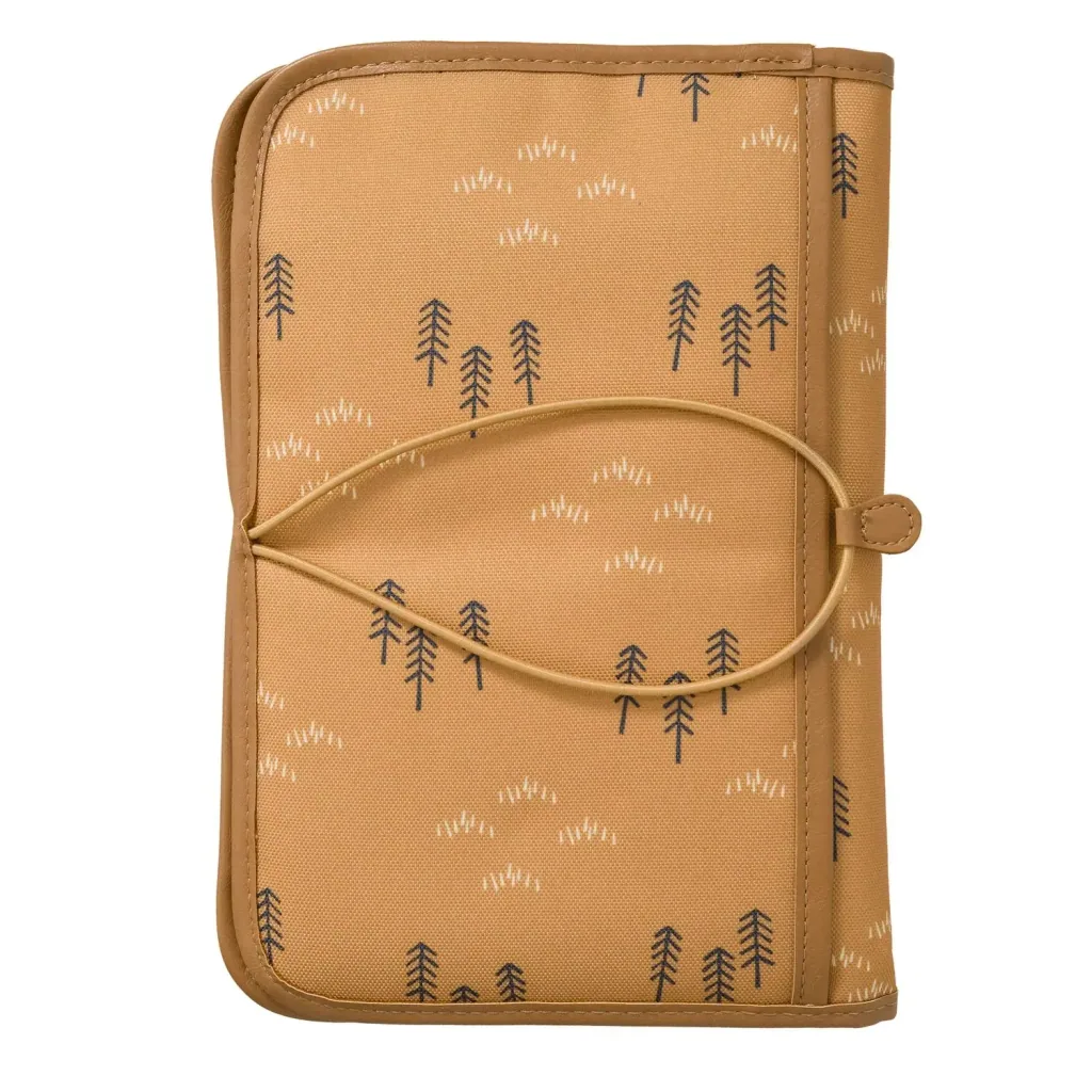 Fresk Wickeltasche unterwegs, 25x17x3 cm, Farbe: Waldfichte gelb