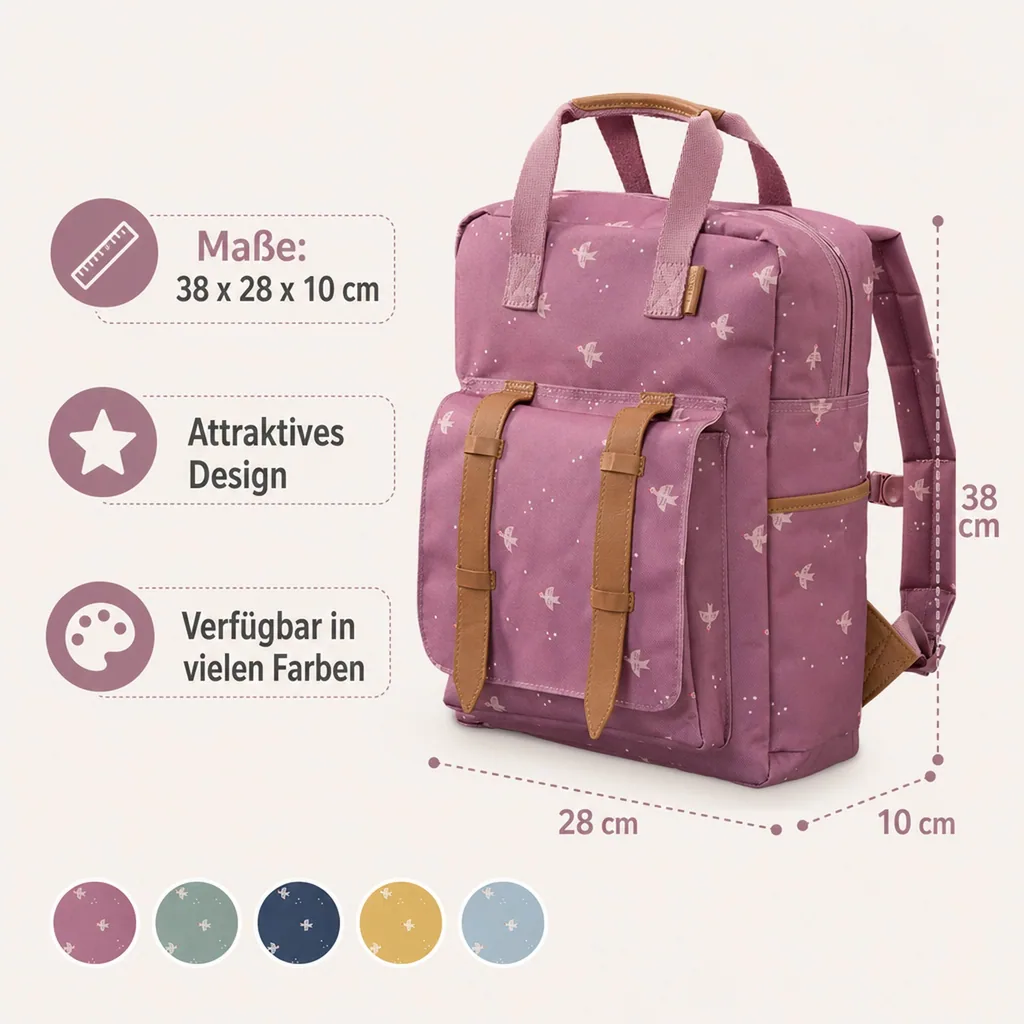 Fresk Rücksack - Grosse, 38x28x10 cm, Farbe: Schwalbe