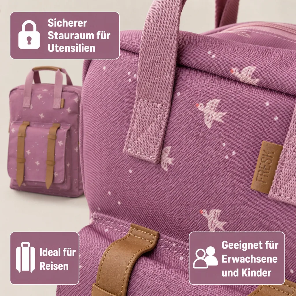 Fresk Rücksack - Grosse, 38x28x10 cm, Farbe: Schwalbe