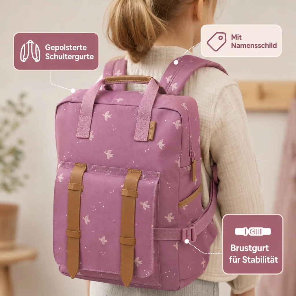 Fresk Rücksack - Grosse, 38x28x10 cm, Farbe: Schwalbe