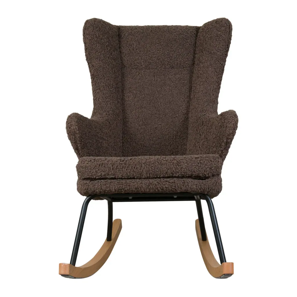 Quax Schaukelstuhl, Sessel zum Stillen - De Luxe, Farbe: Bison