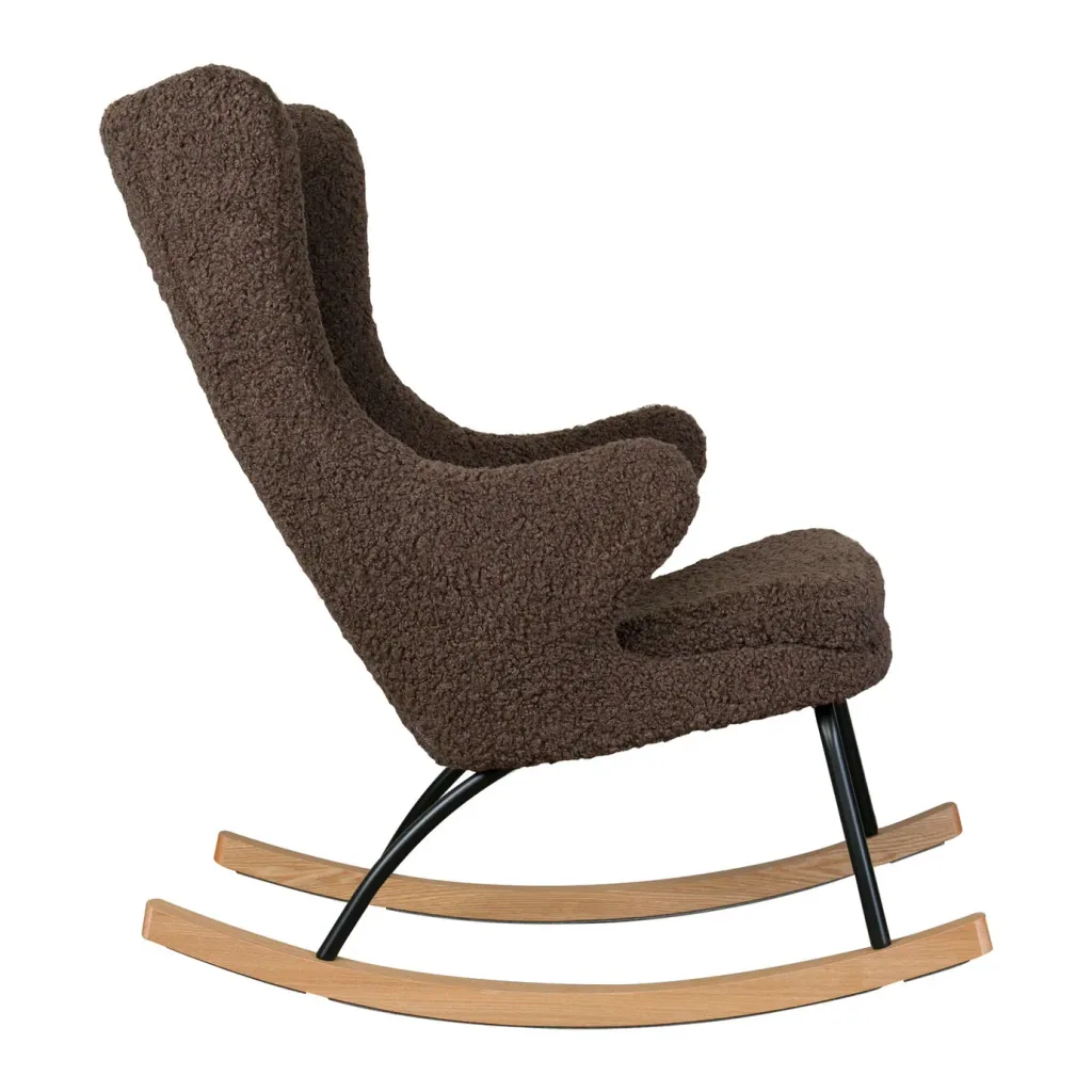 Quax Schaukelstuhl, Sessel zum Stillen - De Luxe, Farbe: Bison