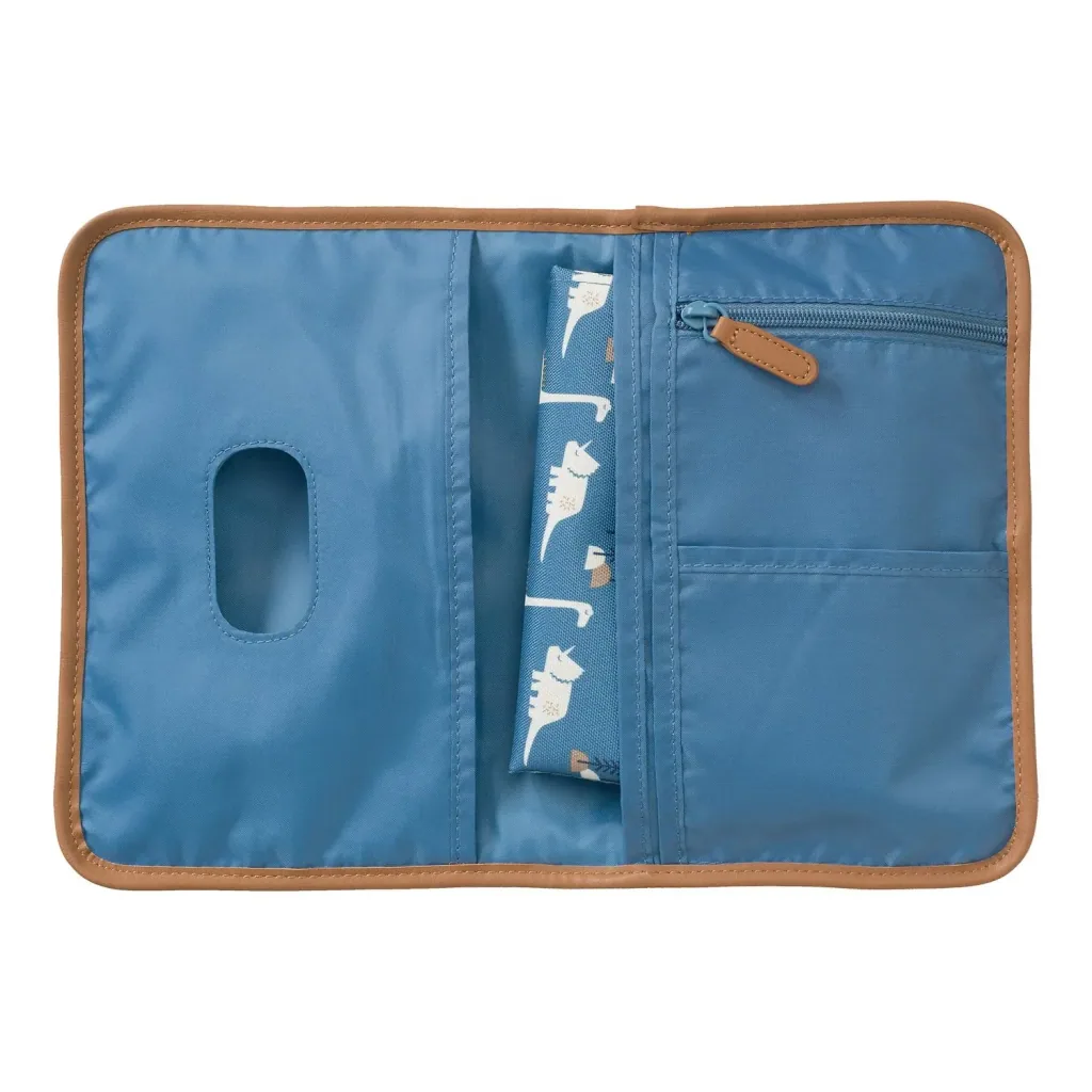 Fresk Wickeltasche unterwegs, 25x17x3 cm, Farbe: Dino